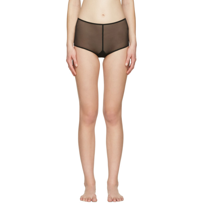 ANN DEMEULEMEESTER ANN DEMEULEMEESTER BLACK LA FILLE DO EDITION TULLE BRIEFS