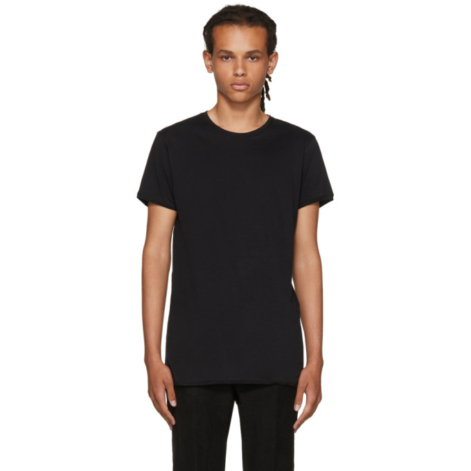 ANN DEMEULEMEESTER Black Plain T-Shirt