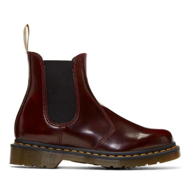 Dr. Martens Red Vegan 2976 Chelsea Boots