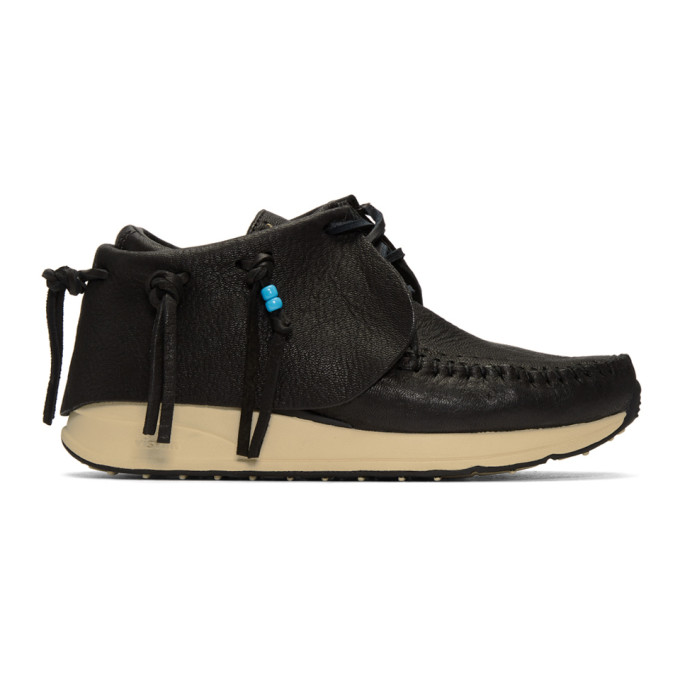 Visvim Black FBT Moccasin Sneakers