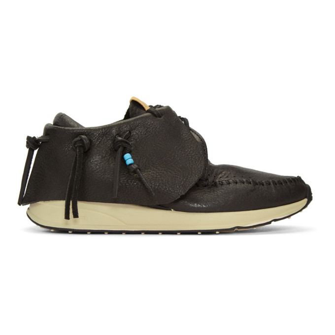 Visvim Black FBT Moccasins
