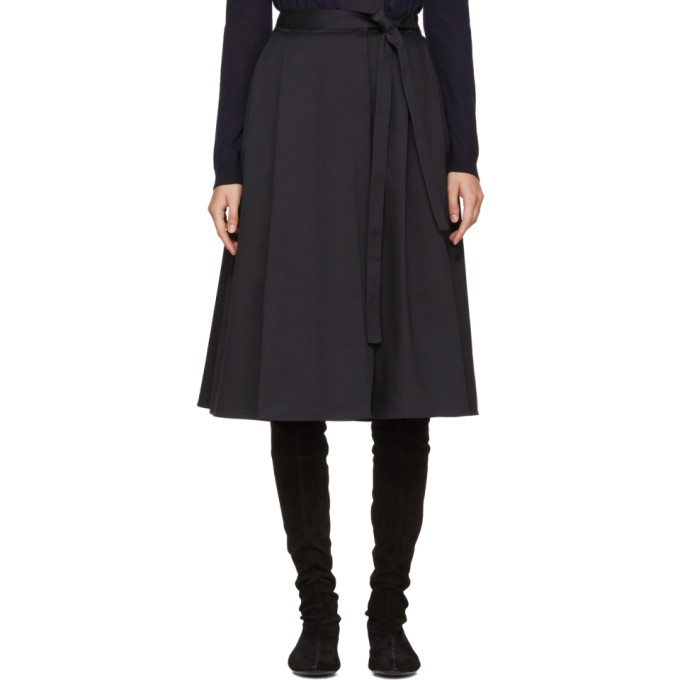 JIL SANDER JIL SANDER NAVY NAVY WRAP SKIRT