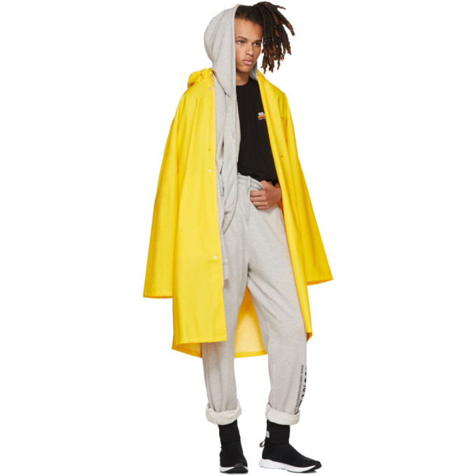 VETEMENTS VETEMENTS GREY FREE-HUGS.COM NORMAL FITTED ZIP HOODIE