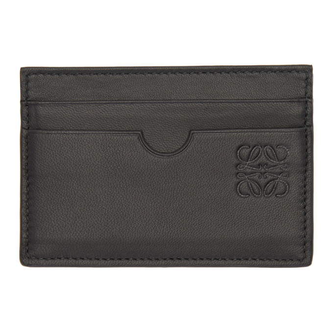 LOEWE Black Leather Card Holder