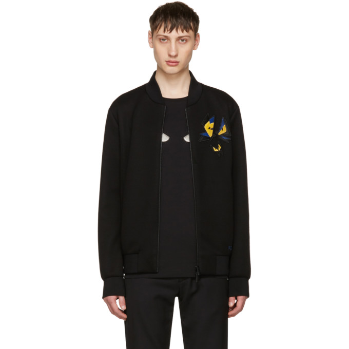 FENDI Black Butterfleyes Bomber Jacket