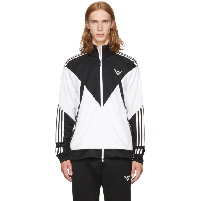 ADIDAS X WHITE MOUNTAINEERING ADIDAS X WHITE MOUNTAINEERING BLACK AND WHITE TRACK JACKET