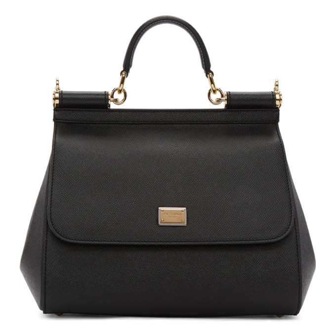 Dolce & Gabbana Black Medium Miss Sicily Bag