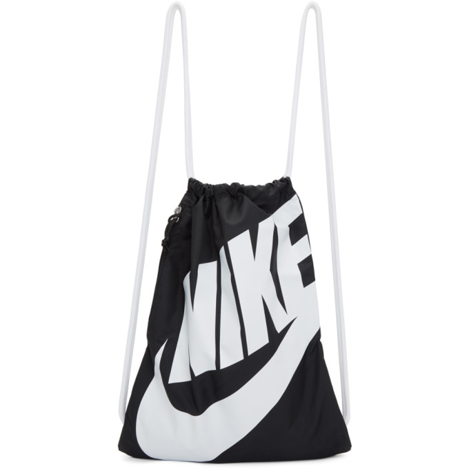 Nike Black Heritage Logo Gym Backpack