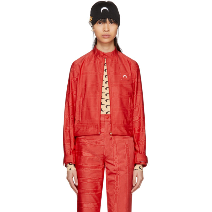 Marine Serre Red Moire Cornerstones Jacket