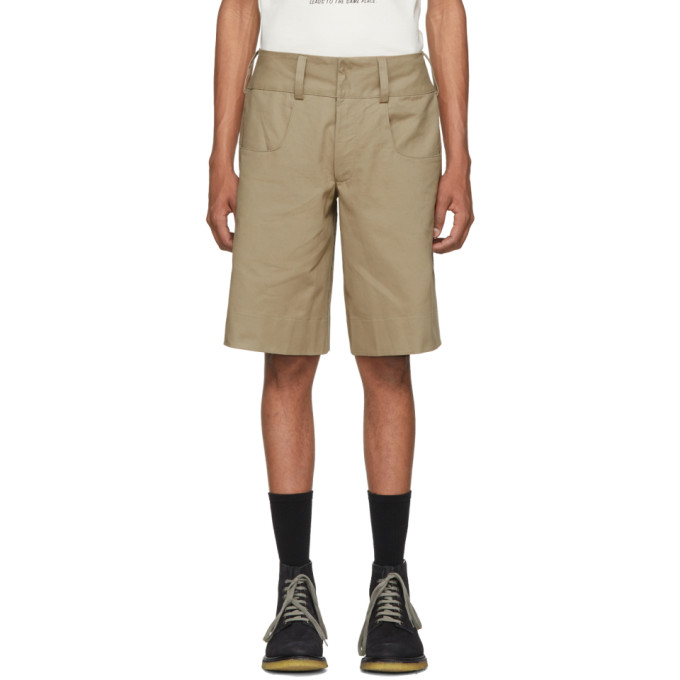 St-Henri SSENSE Exclusive Beige Tailgate Shorts - 181034M193001