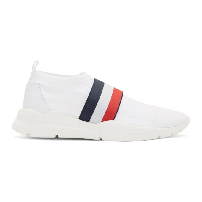 Moncler White Adon Slip-On Sneakers