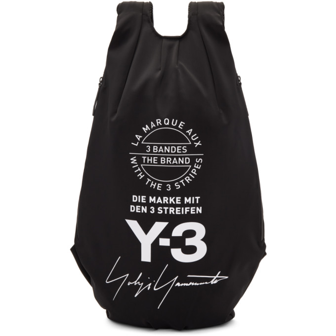 Y-3 Black Logo Backpack