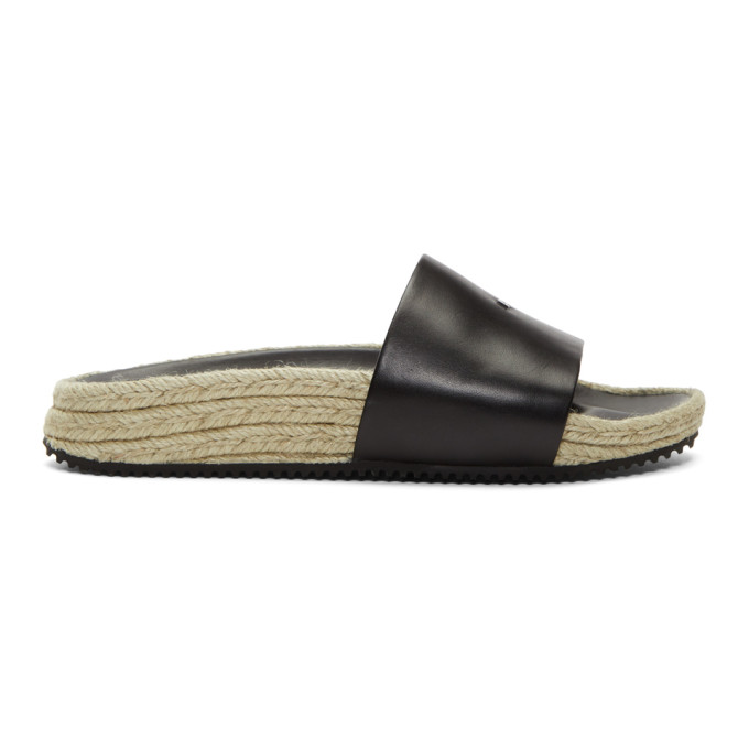Alexander Wang Black Leather Suki Sandals