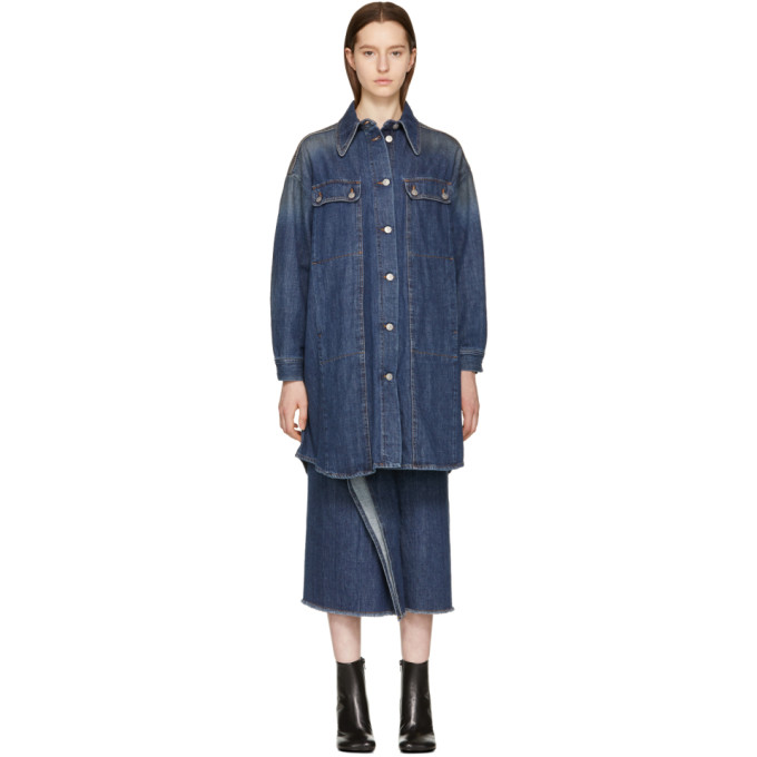 MM6 Maison Martin Margiela Blue 80's Wash Denim Jacket