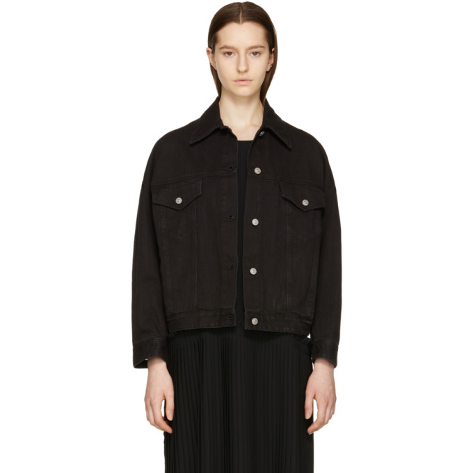 MM6 Maison Martin Margiela Black Denim Just Wash Jacket