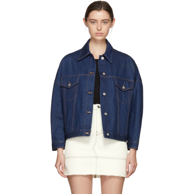 MM6 Maison Martin Margiela Indigo Oversized Jacket
