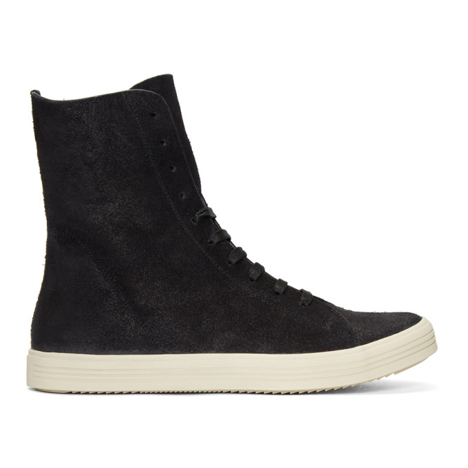 Rick Owens Black Mastodon High-Top Sneakers