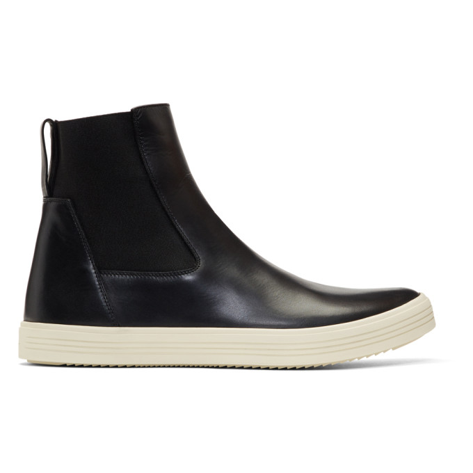 Rick Owens Black & Off-White Mastodon Elastic Boots
