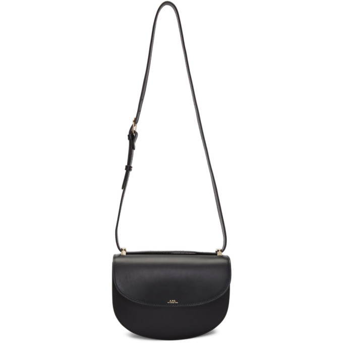 A.P.C. Black Geneve Flap Bag