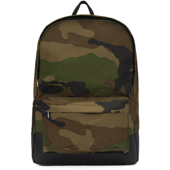 A.P.C. Khaki Camo Mickael Backpack