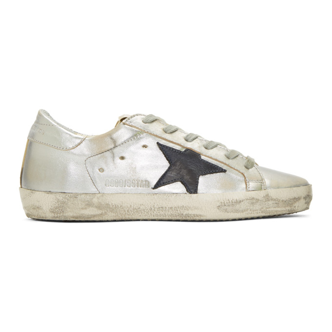 Golden Goose Silver & Gold Superstar Sneakers