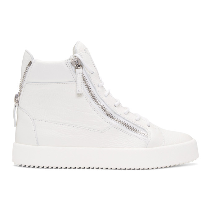 Giuseppe Zanotti White May London High-Top Sneakers