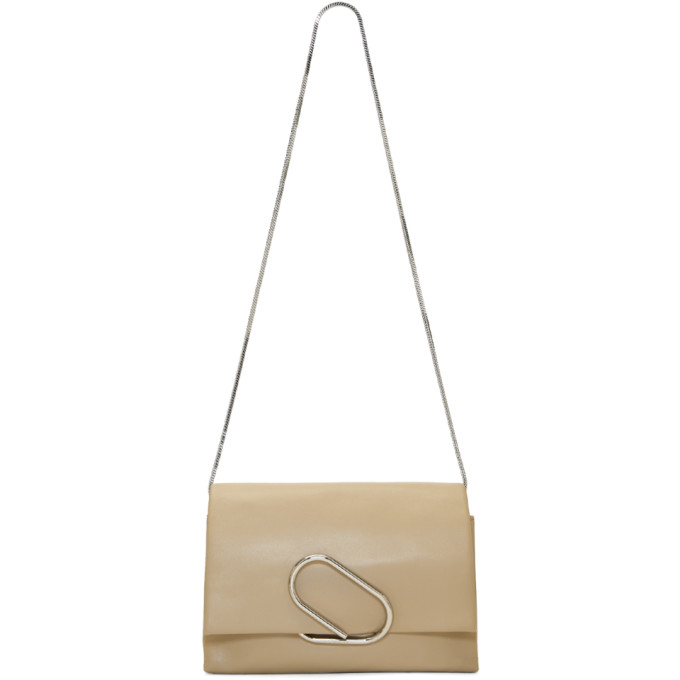 3.1 Phillip Lim Beige Alix Soft Flap Clutch