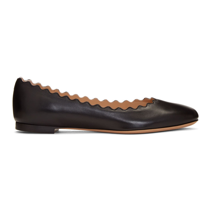 Chloe Black Lauren Ballerina Flats