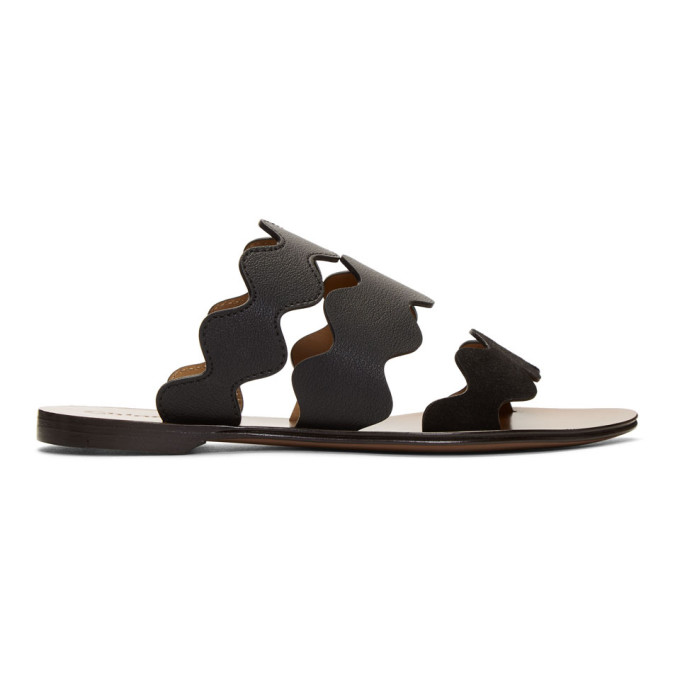 Chloe Black Lauren Sandals