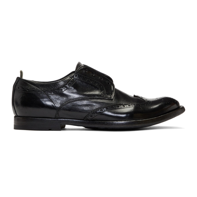 Officine Creative Black Anatomia 3 Loafers