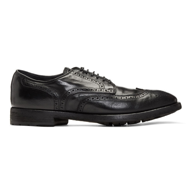 Officine Creative Black Princeton 9 Brogues