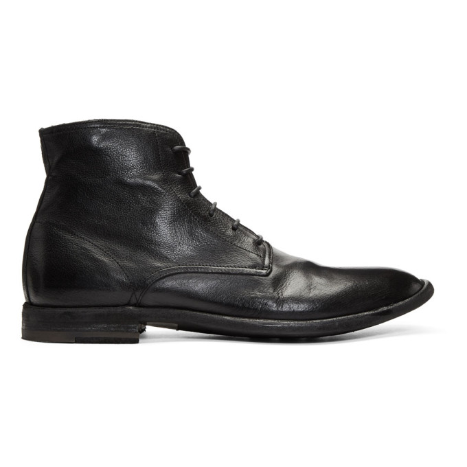 Officine Creative Black Standard 7 Boots