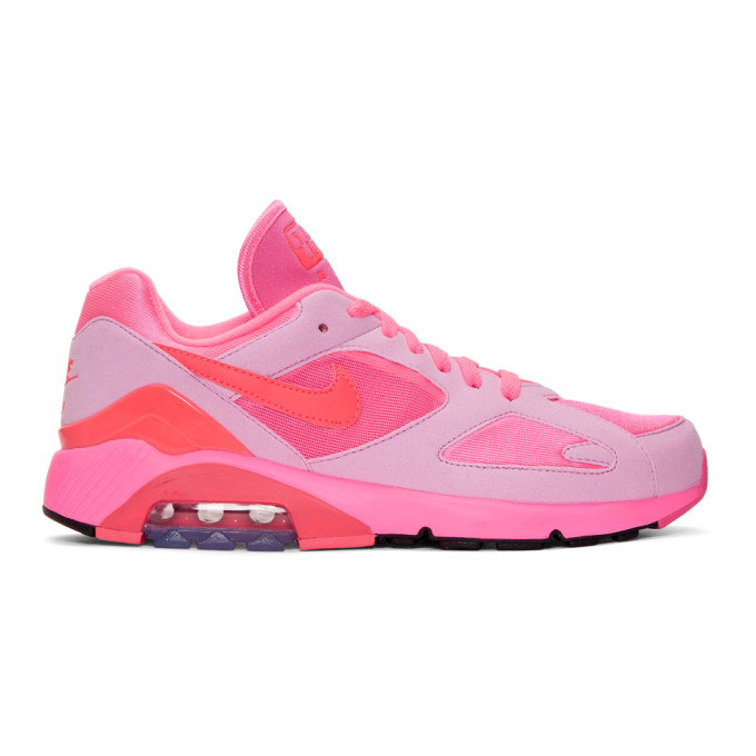 Comme des Garcons Homme Plus Pink Nike Edition Air Max 180 Sneakers