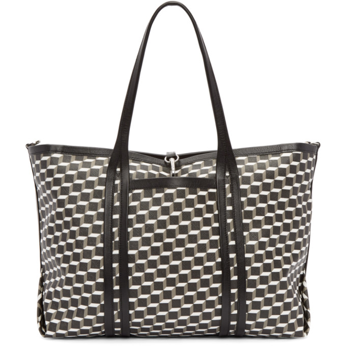 Pierre Hardy Tricolor Perspective Cube Tote