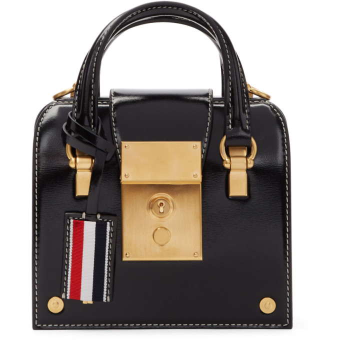 Thom Browne Black Tiny Mrs Thom Bag 181381F04800101