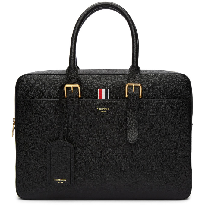 Thom Browne Black Business Briefcase