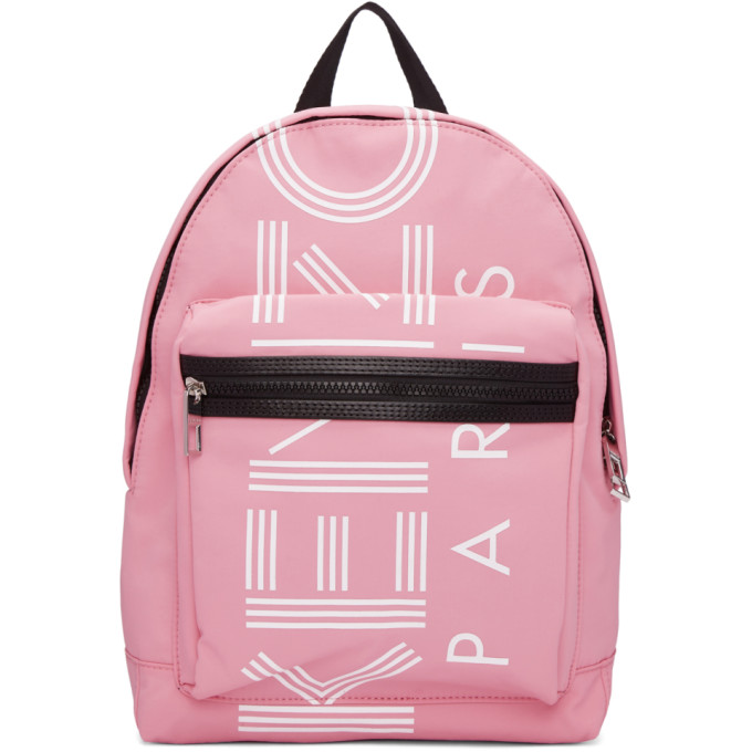 Kenzo Pink Small Logo Backpack