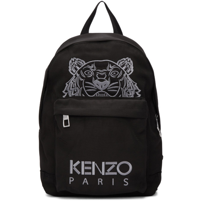 Kenzo Black Small Tiger Backpack