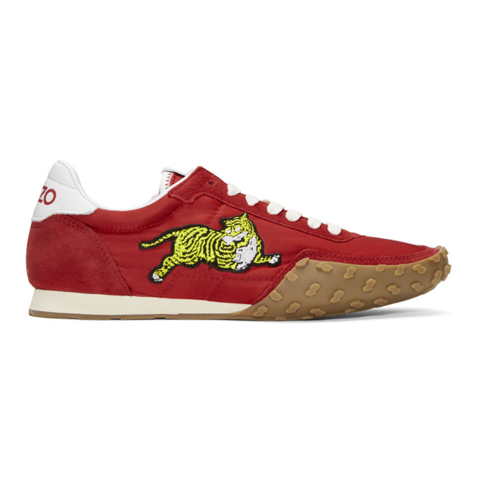 Kenzo Red 'Kenzo Move' Sneakers