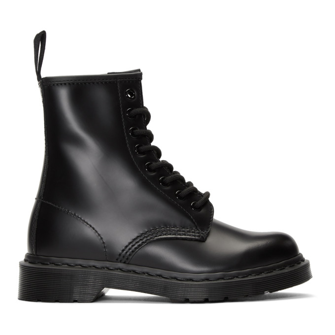 Dr. Martens Black 1460 Mono Lace-Up Boots