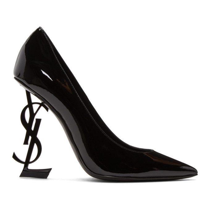 Saint Laurent Black Patent Opyum Heels