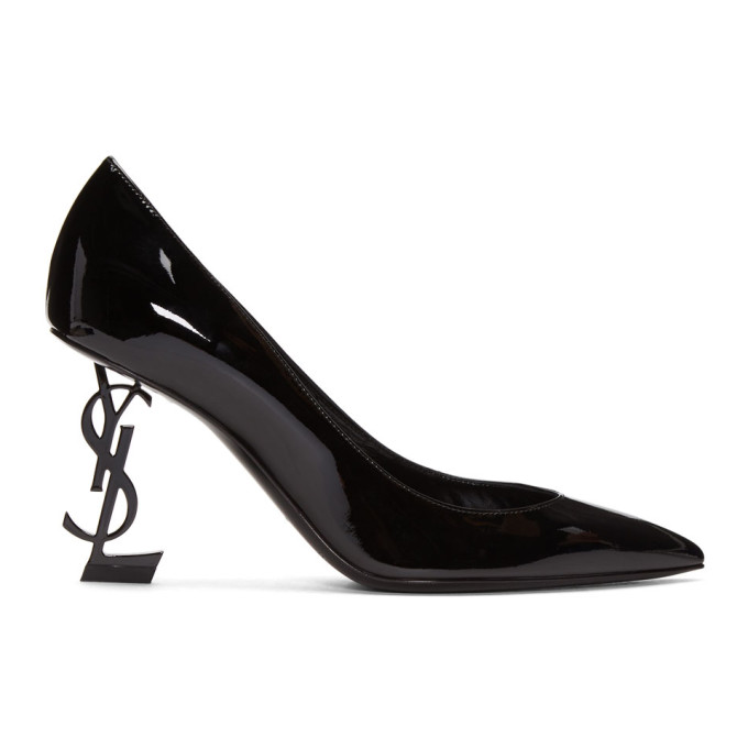 Saint Laurent Black Patent Opyum Heels