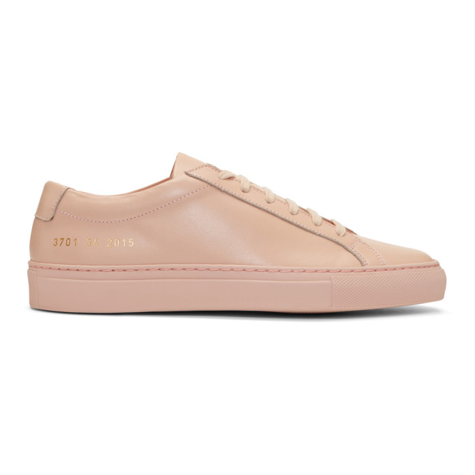 Woman by Common Projects Pink Original Achilles Low Sneakers