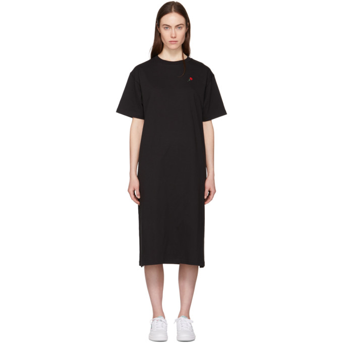 6397 Black Rose T-Shirt Dress - 181446F054002