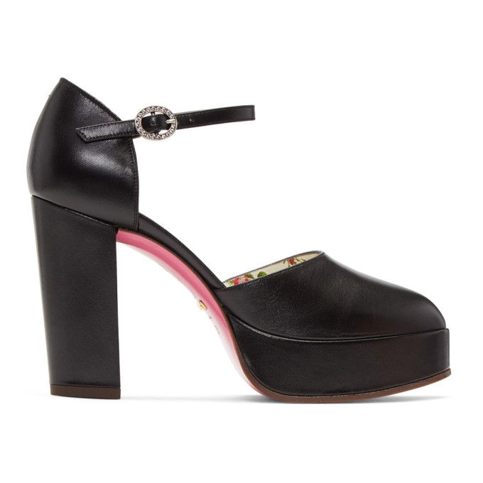 Gucci Black Platform Pumps