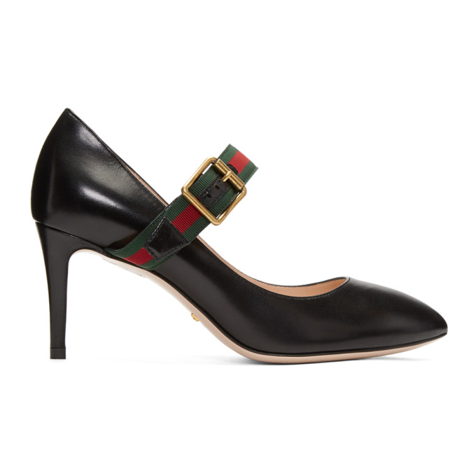 Gucci Black Ribbon Heels
