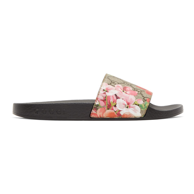 Gucci Multicolor GG Blooms Supreme Pursuit Slides