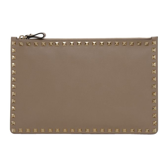 Valentino Pink Valentino Garavani Rockstud Pouch