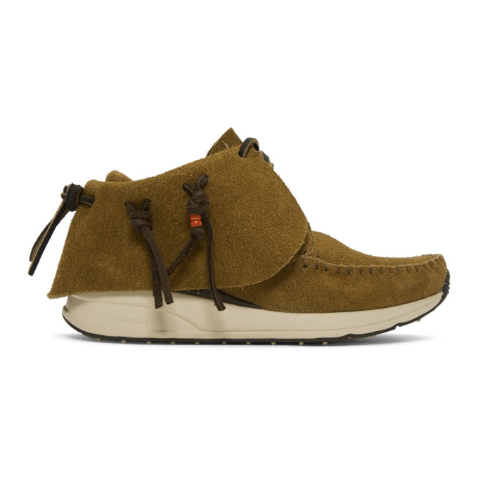 Visvim Tan Suede FBT Moccasin Sneakers