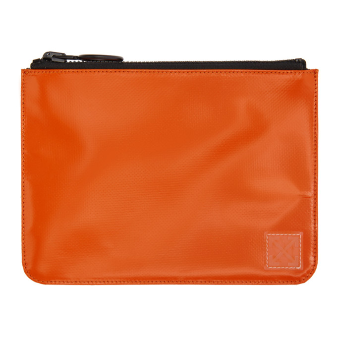 Off-White Orange Flat Pouch